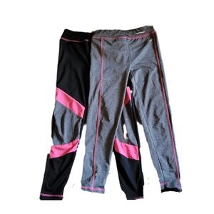 Bundle Body Glove Active Pants for Girls, Leggings, Pink, Black, Gray, S…